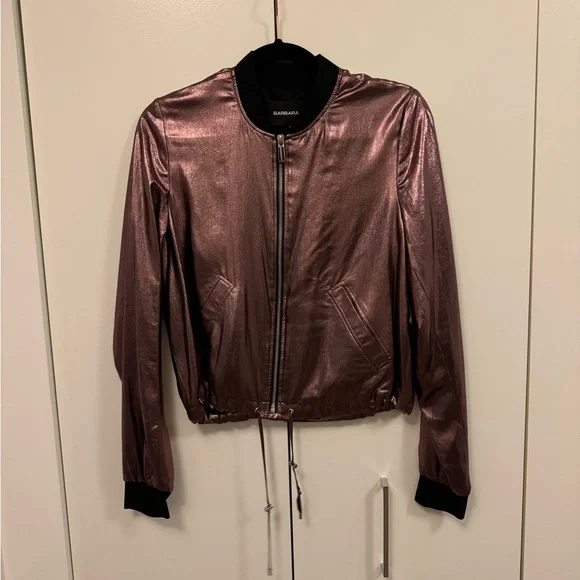 Barbara Bui Metallic Pink Jacket - Picture 1 of 10